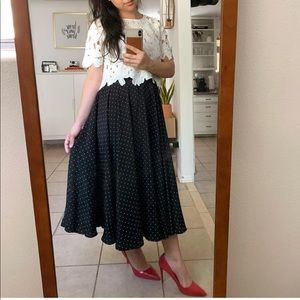 Vintage polka dot skirt